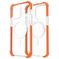 thumbnail image 4 of TECH CIRCLE Shockproof Rubber Clear Back Case Compatible with MagSafe Cover for iPhone 14 Pro Max 
 (Orange), 4 of 4