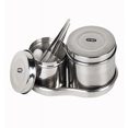 thumbnail image 2 of Tanque de desinfección de 8 cm, tanque de algodón para tatuajes, tanque de bolas de algodón de 9 cm, placa de cintura pequeña, pinzas, bandeja de tres piezas de 10 cm, 2 of 2