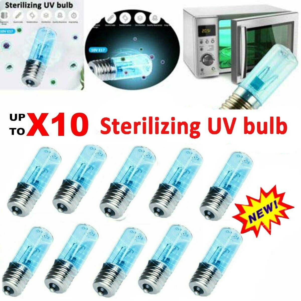 1/3/5/10 PIECES Mini UV Light Sterilizer, UV Lamp, UV Sterilizer, UV
