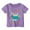 Purple, variant on MIXUE Toddler Girls Tops & T-Shirts Children Fashion Cartoon Print Loose Casual Short Sleeve Kids Comfortable Summer Pullover T Shirts Activewear,Black,2-3 Years