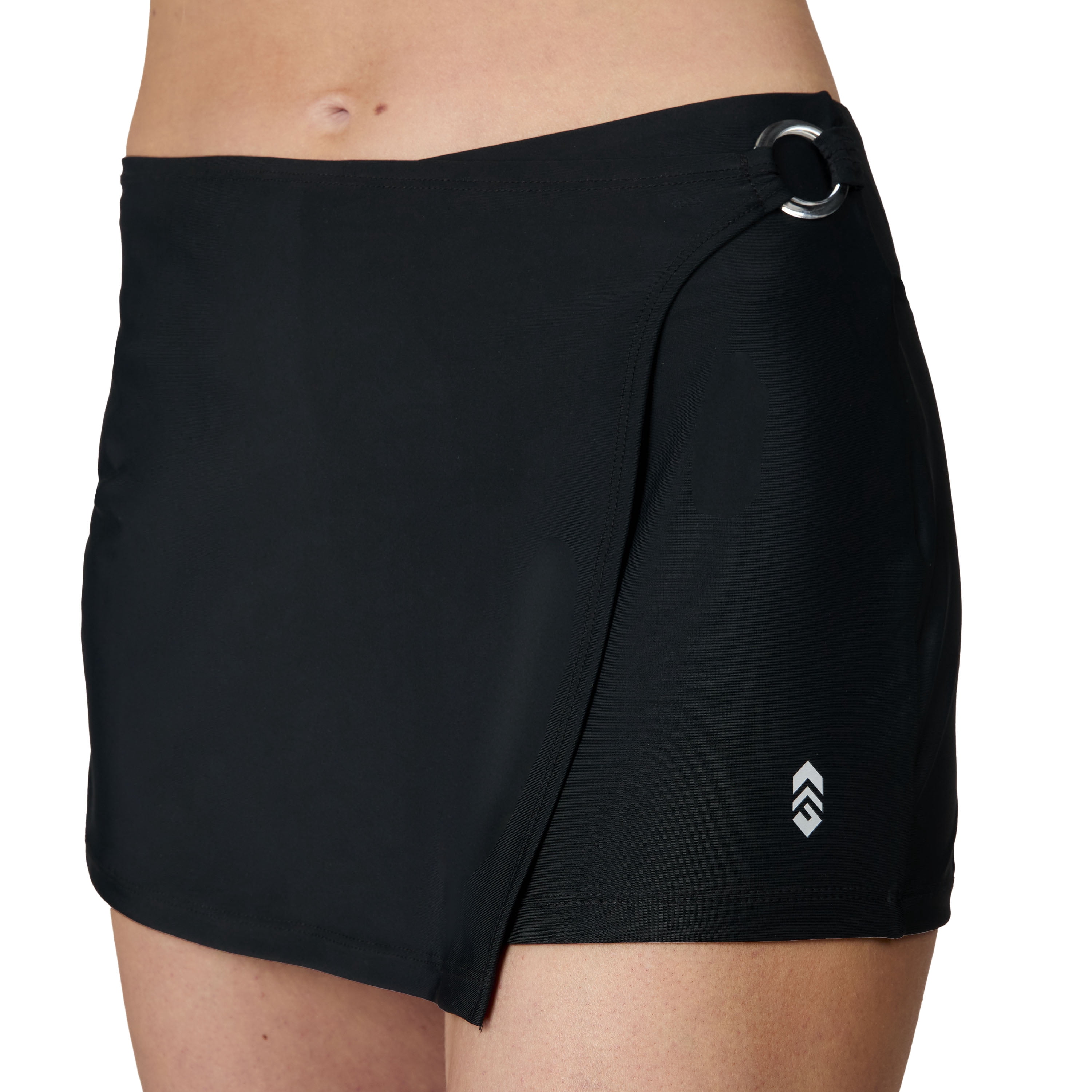 Free Country Women's Fully Lined Swim Skort Black XS