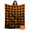 orange, variant on Flannel Throw Blanket for Couch Sofa Bed,Halloween Black Bat Soft Cozy Warm Fuzzy Blanket 30x40in