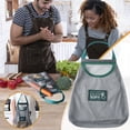 thumbnail image 4 of 2 Pack de bolsas de almacenamiento de malla montadas en la pared | Bolsa de supermercado de poliéster transpirable | Organizador colgante plegable | Mangos ergonómicos de mano | Gris | Reutilizable, 4 of 9