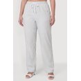 thumbnail image 2 of Women's Plus Size Striped Poplin Drawstring Waist Pants, 2 of 3