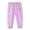 Purple, variant on Krdevn Children Thin Cotton Linen Casual Pants, Ankle Band Elastic Waist Outdoor Summer Trousers,Yellow