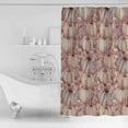 thumbnail image 4 of Small Stall Shower Curtain 36x72 Inch Narrow Half Size Pink Pumpkins Fall Bath Curtains Bathroom Decor Thanksgiving Eucalyptus Leaves Rustic Waterproof Fabric Shower Curtain Set with Hooks 36 Inch, 4 of 6