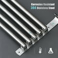 thumbnail image 4 of Mistaha Swivel Out Towel Racks with Hooks 4-Bars Foldable Arms Bath Towel Hanger Wall Mount Towel Bar Stainless Steel Towel Holder Organizer for Bathroom Kitchen, 4 of 8