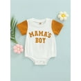 thumbnail image 2 of Bagilaanoe Baby Boys Clothes 3 6 12 18 Months Newborn Infant Short Sleeve Mamas Boy Romper Cotton Bodysuit Playsuit Summer Casual Tops, 2 of 8