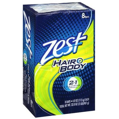 Zest: Bar Soap Hair & Body, 32 oz