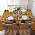 thumbnail image 5 of Orange Truck Squirrel Rectangle Tablecloths 60x90,Thanksgiving Fall Blue Green Pumpkins Table Cloth Table Cover Indoor/Outdoor Tabletop Decor for Wedding Holiday Party Dinner Baby Shower, 5 of 7