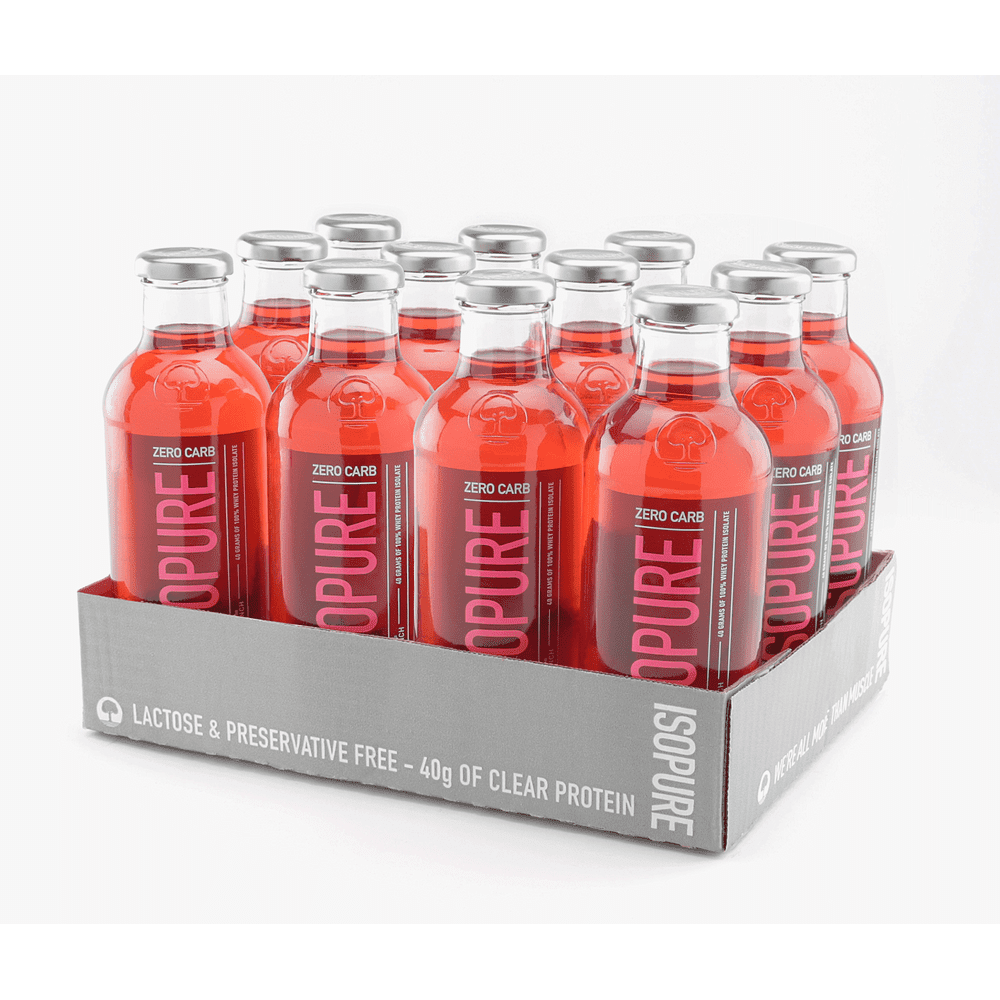 Isopure Zero Carb Protein Drink, Alpine Punch, 40g Protein, 12 Ct