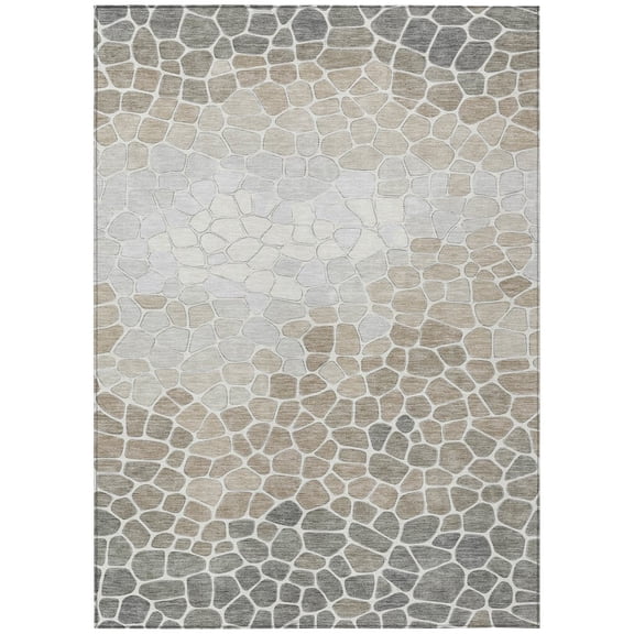 Dalyn Rugs Machine Washable Indoor/Outdoor Chantille ACN2190 Taupe 2'6" x 3'10" Rug