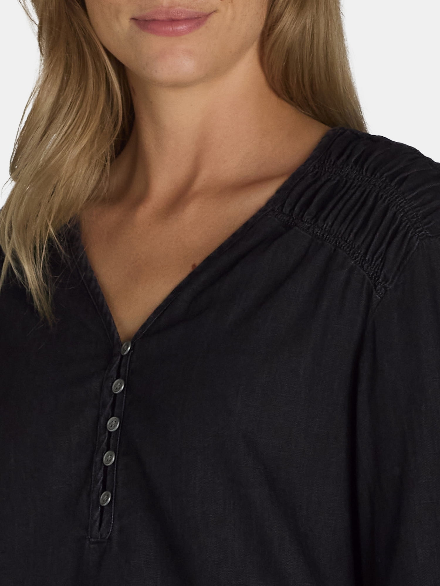 Time and Tru Women's Woven Relaxed Denim Top Size XS-XXXL