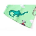 thumbnail image 6 of Beezizac Little Boys Pajamas - Soft Snug-fit PJs Short Sleeves Sleepwear Set Green Dinosaur Toddler Jammies Size 5T, 6 of 7