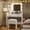White, variant on Huisuilinss Makeup Vanity with Lighted Mirror,Vanity Desk with Power Outlet, Adjustable Lighting, 2 Drawers,and Cushioned Stool,Dressing Table for Bedroom Dressing Room