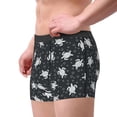 thumbnail image 2 of Sikiie Turtle Print Men's Boxer Briefs, Elastic Waistband Boxer Briefs Leggings-Large, 2 of 5