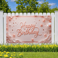 thumbnail image 6 of Pink Theme Birthday Banner Elegant Design Happy Birthday Decorative Banner for Celebration Event Indoor Decoration Party Decor, 6 of 8