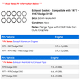 thumbnail image 2 of Exhaust Gasket - Compatible with 1977 - 1987 Dodge D150 1978 1979 1980 1981 1982 1983 1984 1985 1986, 2 of 2