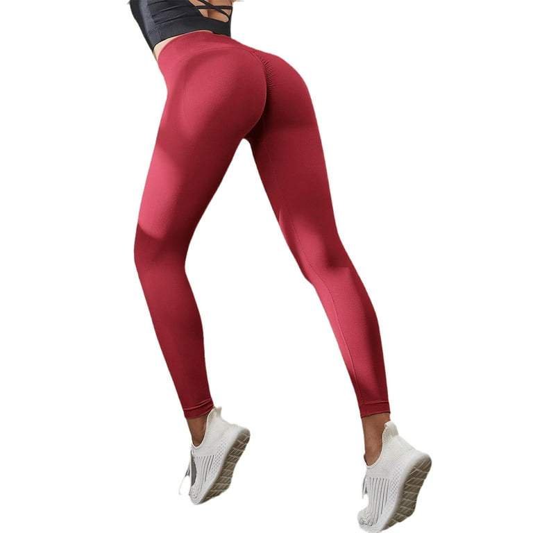 Women's High Waist Workout Yoga Pants Tight Leggings M