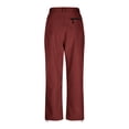 thumbnail image 6 of YYDGH Women's Fleece Lined Waterproof Insulated Snow Ski Pants Winter Warm Hiking Pants Outdoor Softshell, 6 of 9