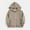 Khaki, variant on Toddler Kids Boys Girls Hooded Jacket Long Sleeve Full Zipper Lightweight Thin Jackets with Pockets Casual Solid Color Sweatshirts