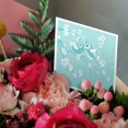 thumbnail image 3 of 3drose, Two Cute Little Turquoise Bird Illustrations on a Cherry Blossom Branch, 6 Greeting Cards with Envelopes, 3 of 7
