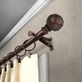 thumbnail image 2 of Ludmila 13/16" Bay Window curtain rod 20"-36", 38"-72" - Cocoa, 2 of 4