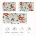 thumbnail image 2 of Yayeee Pillowcase Queen Size Set of 2 Satin Wrinkle Resistant Pillow Case, Red and White Floral Pattern, 2 of 7