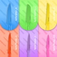 thumbnail image 2 of NULAS Knife Set, 6-PC Colorful Kitchen Knife Set, 6 Sharp Kitchen Knives with Covers for Cooking, Cutting, Multicolor, 2 of 7