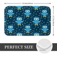 thumbnail image 2 of Kdxio Blue Owl,16" x 24", Non-Slip Front Door Mats,Outdoor Welcome Mat Washable, 2 of 9