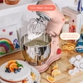 thumbnail image 4 of Beautiful 5.3 Qt Tilt-Head Stand Mixer with Flat Beater, Dough Hook & Balloon Whisk, Rose and Tomato Red by Drew Barrymore, 4 of 12