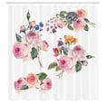 thumbnail image 3 of Ambesonne Rose Shower Curtain, English Wild Roses Bouquet, 69"Wx84"L, Multicolor, 3 of 5