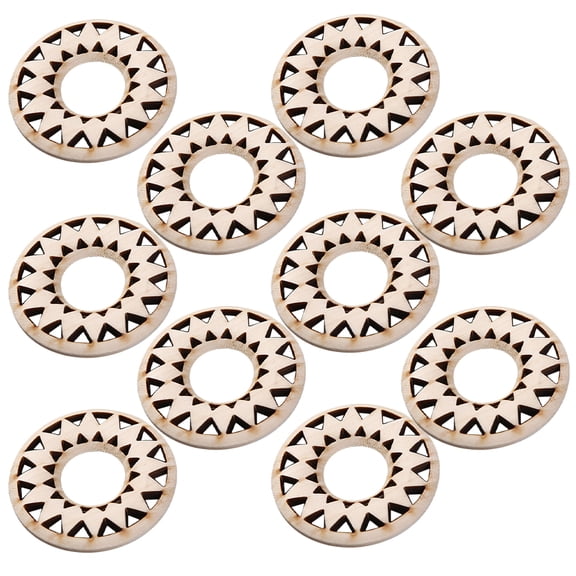 OUNONA 10-Piece Basswood Craft Blanks, Unfinished Wood Carving Blocks for Woodworking, School Projects, and Home Decor