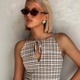 thumbnail image 4 of Retro Oval Sunglasses for Women, Trendy UV400 Protection, 4 of 5