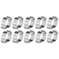 thumbnail image 1 of 10 piezas de abrazadera de manguera de dos orejas galvanizada de hierro galvanizado de 5‑23 mm para tubo de tubería de combustible de gasolina (11‑13 mm), 1 of 9