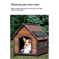 thumbnail image 4 of Solar Powered Fan for Dog House 15W Waterproof Solar Panel Dual Exhaust Fans for Shed Chicken Coop Dog House Ventilation, 4 of 6