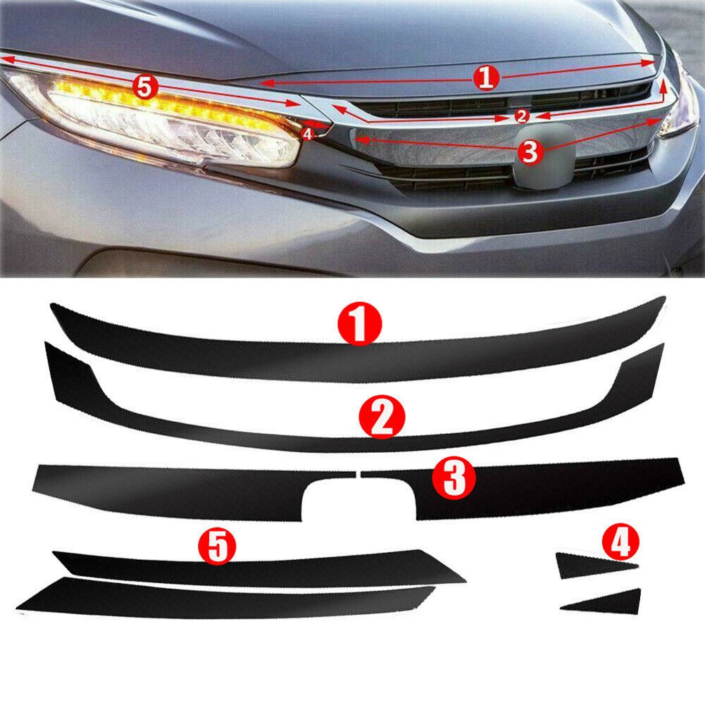 Car Sticker Decal For Honda Civic 10th Gen 2016-2019 4dr Sedan 