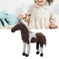 thumbnail image 4 of Figura de Caballo de simulación encantadora de 2 piezas Hugo EstiloG Juguetes de peluche, 4 of 10