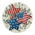 thumbnail image 2 of 4th of July Patriotic Round Placemats,Red White Blue Floral & Star Printed Table Mats,Heat-Resistant Independence Day Decorative Coasters,Patriotic Table Linens for Dining,Parties & Outdoor Picnics, 2 of 5