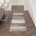 thumbnail image 2 of Nourison Jubilant Modern Grey Beige 2'3" x 7'3" Area Rug (2x7), 2 of 7