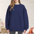 thumbnail image 1 of Pxiakgy Vente Chaude!! Chandails en Molleton Oversize pour Femmes, Chandail à Capuchon, Chandails à Col Rond, Hauts Décontractés, Tenues de Mode Printemps Automne, Vêtements de Sport 2025, Veste Chandail en Molleton, Pantalon, Marine 4TG, 1 of 9