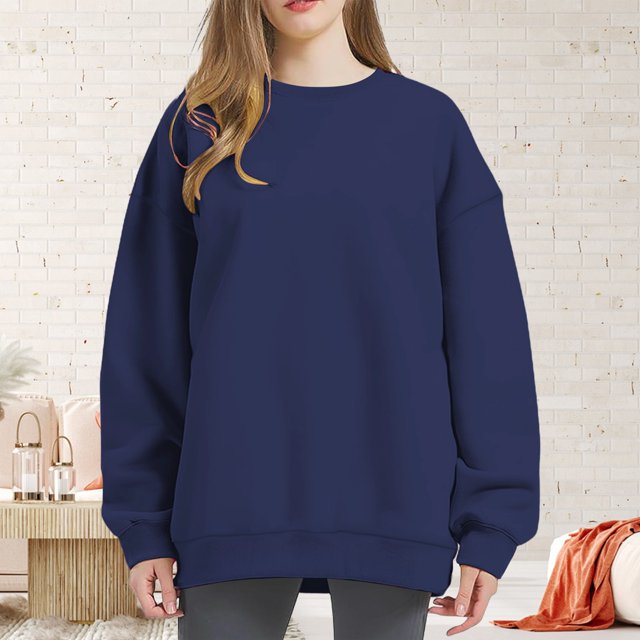 Pxiakgy Vente Chaude!! Chandails en Molleton Oversize pour Femmes, Chandail à Capuchon, Chandails à Col Rond, Hauts Décontractés, Tenues de Mode Printemps Automne, Vêtements de Sport 2025, Veste Chandail en Molleton, Pantalon, Marine 4TG