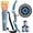 Set - Blue, variant on TEMI Bow and Arrow Set for Kids - Archery Toy Set - LED Light Up with Suction Cup Arrows, Target & Quiver, Indoor and Outdoor Toys for Children Boys Girls