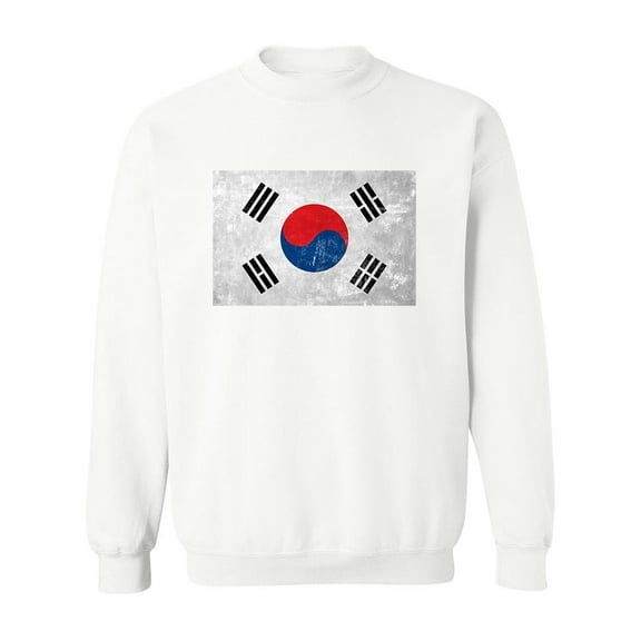 South Korea Flag Design. Sweatshirt Men -Image by Shutterstock, Male x-Large