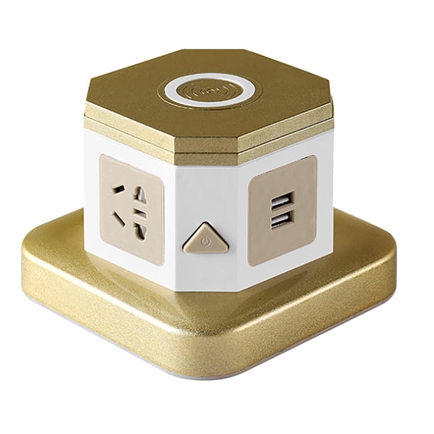 Regleta de potencia de salida Vertical, cargador inalámbrico USB, torre de carga con enchufe múltiple, estación de energía de escritorio, enchufe AU de 220V