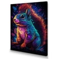 thumbnail image 2 of Designart "Colorful Squirrel" Animals Squirrel Canvas Print, 2 of 5