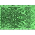 thumbnail image 1 of Ahgly Company Indoor Rectangle Oriental Emerald Green Industrial Area Rugs, 6' x 9', 1 of 4
