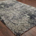 thumbnail image 3 of Oriental Weavers Henderson Shag Area Rug - 5503Z - 7'10" Round - in Gray/ Charcoal - Plush Soft Shag, Modern Style, Stain Resistant, Cushion Feel, Dining Room Rug, 3 of 5