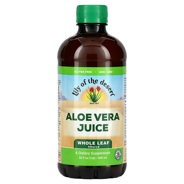 Lily of the Desert Aloe Vera Juice, Whole Leaf Filtered, 32 fl oz (946