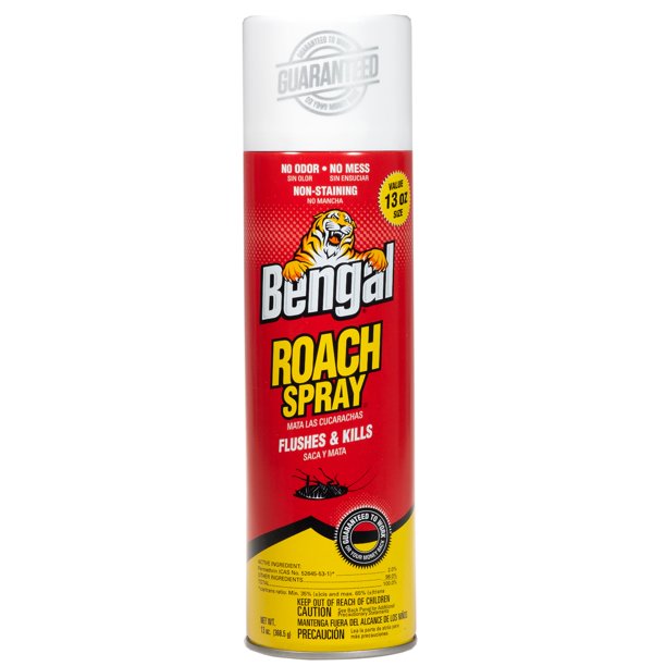 Bengal Roach Spray, Pest Control Insect Killer Spray and Roach Treatment, 13 oz. Dry Aerosol Can